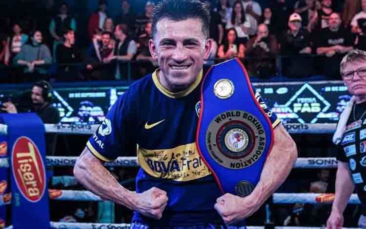 Foto juara dunia kelas bulu World Boxing Association (WBA) Fedelatin Neri Romero yang dipublikasikan dalam laman resmi WBA yang dipantau di Jakarta, Selasa (2/9/2025). (Laman resmi WBA)