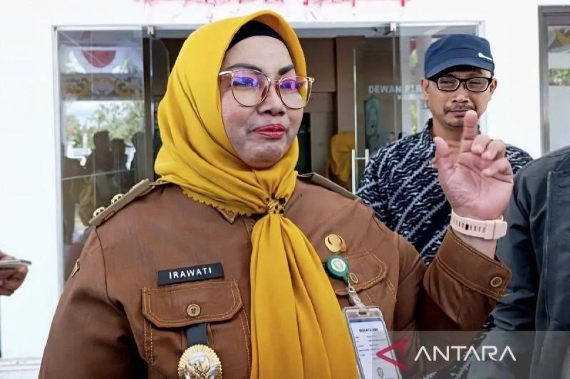 Wakil Bupati Kotim Irawati. (ANTARA/Devita Maulina)