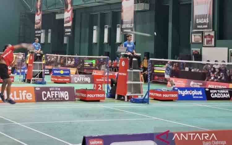 Sebanyak 16 tim dari kategori umur U-13, U-15, U-17, dan U-19 lolos ke semifinal Polytron Superliga Junior 2025 di GOR Djarum Kudus, Jawa Tengah, Sabtu (20/9/2025). (ANTARA/Aditya Ramadhan)