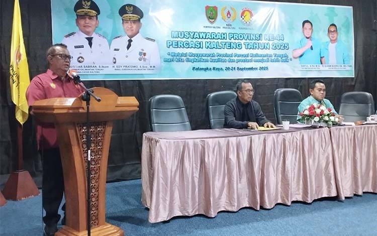 Musprov Percasi Kalimantan Tengah menetapkan Prof Andrie Elia Embang sebagai Ketua Umum periode 2025-2030. (FOTO: Istimewa)