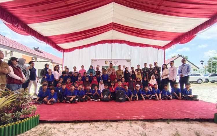 Peresmian Sekolah Rakyat Rintisan di Kota Palangka Raya, Senin (22/9/2025). ANTARA/Rendhik Andika