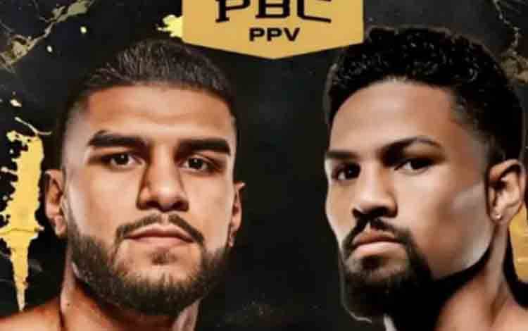 Poster laga tinju Jesus Ramos Jr (kiri) melawan Shane Mosley Jr (kanan) yang dipublikasikan World Boxing Council (WBC) dalam laman resminya yang dipantau di Jakarta, Jumat (26/9/2025). Laman resmi WBC