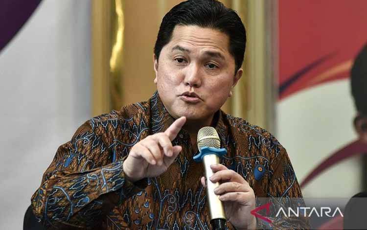 Menpora Erick Thohir. ANTARA FOTO/Fakhri Hermansyah/bar/aa