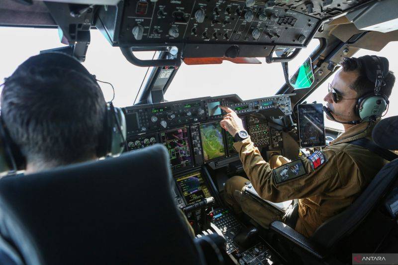 Kokpit pesawat Airbus A400M (ANTARA FOTO/ASPRILLA DWI ADHA)