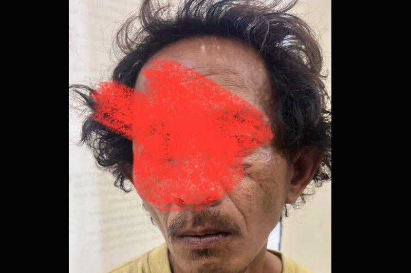 Ayah terduga pelaku pencabulan, berinisial FH terhadap anaknya sendiri, berinsial K (16) di Pademangan Barat, Kecamatan Pademangan, Kota Jakarta Utara, Kamis (27/11/2025). ANTARA/HO-Polrestro Jakut