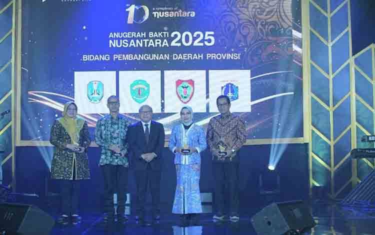 Provinsi Kalteng meraih penghargaan dalam ajang Anugerah Bakti Nusantara 2025 dalam kategori Pembangunan Daerah Provinsi. (FOTO: RMJ)