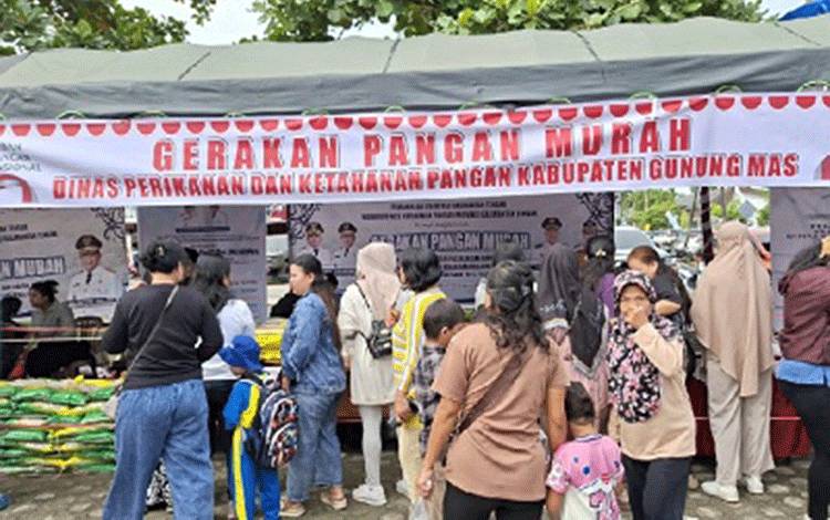 Situasi GPM di Taman Kota Kuala Kurun, Jumat, 12 Desember 2025. (FOTO: RISKA YULYANA)