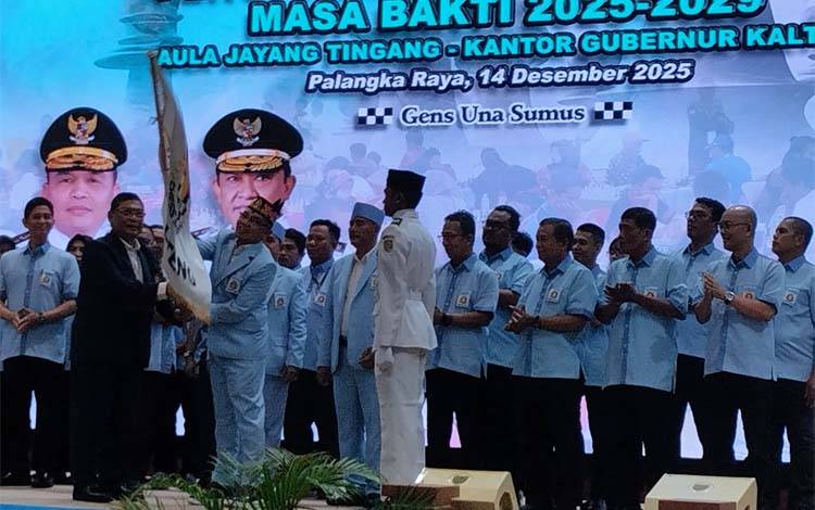 Pengukuhan Pengprov Percasi Kalteng di Aula Jayang Tingang pada Minggu malam, 14 Desember 2025. (FOTO: Istimewa)