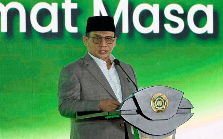 Wakil Menteri Agama Romo Muhammad Syafii dalam penutupan Rapat Kerja Nasional Kementerian Agama Tahun 2025 di Tangerang, Rabu (17/12/2025). ANTARA/HO-Kemenag
