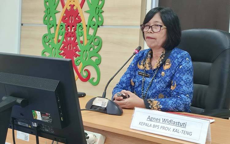 Kepala BPS Kalteng, Agnes Widiastuti. (FOTO: TESTI PRISCILLA)