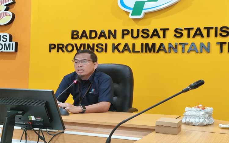 Statistisi Ahli Madya BPS Provinsi Kalimantan Tengah, Taufiqurrahman.(FOTO: TESTI PRISCILLA)