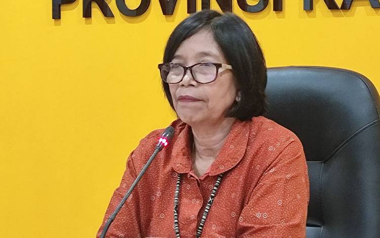 Kepala Badan Pusat Statistik atau BPS Provinsi Kalimantan Tengah, Agnes Widiastuti. (FOTO: TESTI PRISCILLA)