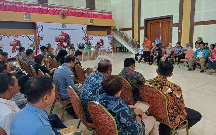Rapat koordinasi menghadapi Tahun Baru Imlek 2026, Ramadan, dan Hari Besar Keagamaan Nasional (HKBN) Idul Fitri 1447 Hijriah/2026 Masehi di Kotawaringin Timur, Jumat, 13 Februari 2026. (FOTO: DEWIP)