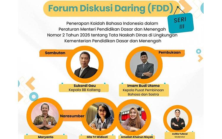 FDD Seri III akan digelar pekan depan dengan banyak narasumber yang akan dihadirkan. (FOTO: Istimewa)
