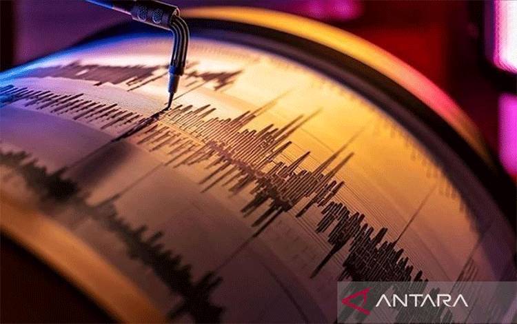 Ilustrasi - Seismograph gempa bumi. ANTARA/Anadolu/pri. (ANTARA/Anadolu/pri)