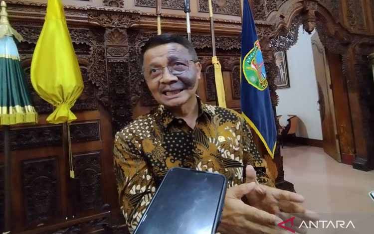 Wakil Ketua Komite I Dewan Perwakilan Daerah Republik Indonesia (DPD RI) Muhdi saat kunjungan kerja di Kabupaten Kudus, Jawa Tengah, Selasa (3/3/2026). (ANTARA/Akhmad Nazaruddin Lathif)