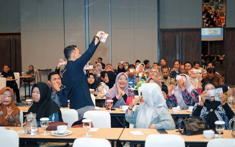 Kegiatan CBP yang dilakukan BI mengenai rupiah. (Foto: MARINI)