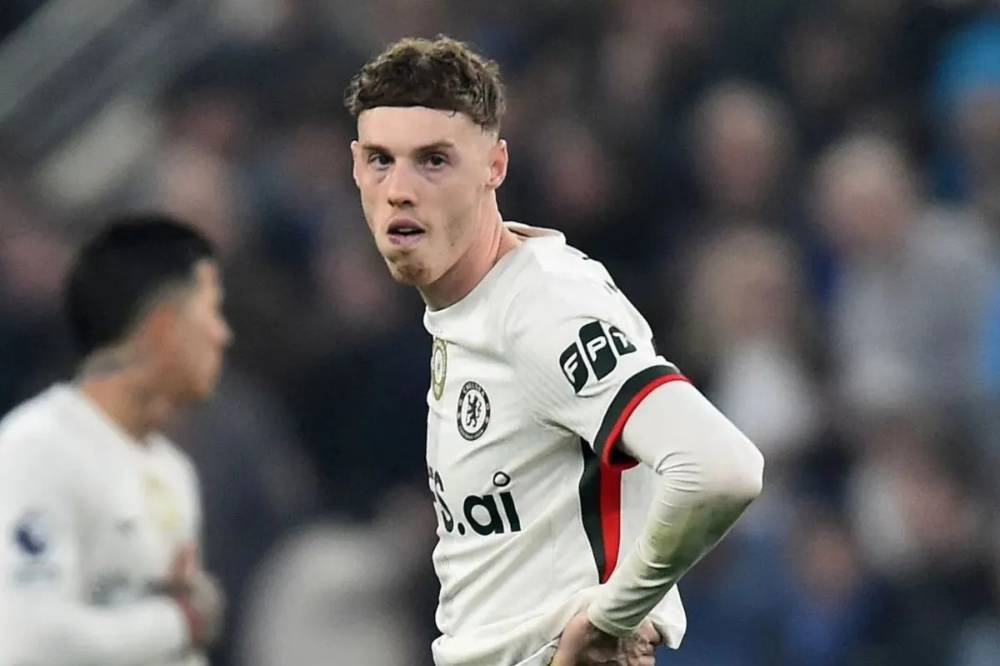 Gelandang Chelsea Cole Palmer bereaksi ketika timnya tertinggal 0-3 menghadapi Everton pada pertandingan Liga Inggris di Stadion Hill Dickinson, Liverpool, Sabtu (21/3/2026) waktu setempat. (premierleague.com)