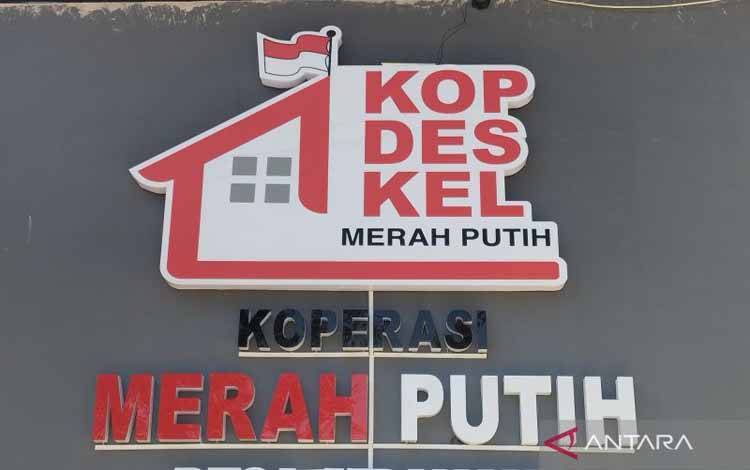 Logo Koperasi Desa Merah Putih. (ANTARA/Akhmad Nazaruddin Lathif)