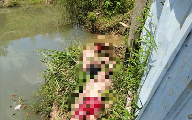 TKP ditemukannya 2 orang anak tak bernyawa di? kawasan Guntung Manggis, Kecamatan Landasan Ulin, Kota Banjarbaru, Kalimantan Selatan, Minggu, 5 April 2026. (FOTO: Rescue Bjm)