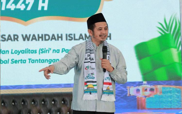 Pemimpin Umum Wahdah Islamiyah KH Muhammad Zaitun Rasmin pada Tabligh Akbar Nasional Wahdah Islamiyah yang digelar di Masjid Islamic Center Dato' Tiro, Bulukumba, Sulawesi Selatan, Minggu (5/04/2026). ANTARA/HO-Dok.Wahdah Islamiyah