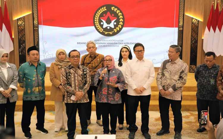 Pemerintah melaksanakan Rapat Tingkat Menteri untuk kolaborasi dalam menciptakan regulasi satu pintu untuk meningkatkan kualitas tempat penitipan anak atau daycare, di Jakarta, Kamis (30/4/2026). ANTARA/HO - KemenPPPA
