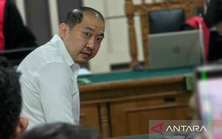 Direktur Utama PT Sritex Iwan Kurniawan Lukminto saat menjalani sidang di Prngadilan Tipikor Semarang, Rabu. (ANTARA/I.C. Senjaya)