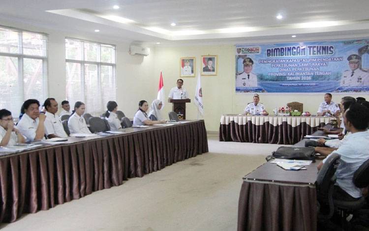 Rangkaian kegiatan Bimbingan Teknis (Bimtek) Peningkatan Kapasitas Tim Pendataan Perkebunan Sawit Rakyat Tahun 2026. (FOTO: RDN)