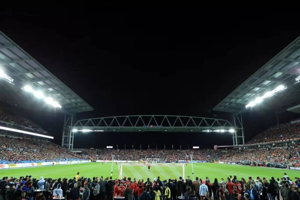 Pemandangan di Stadion BMO Field, Toronto, Ontario, Kanada yang menjadi salah satu stadion pada Piala Dunia 2026. FIFA.com