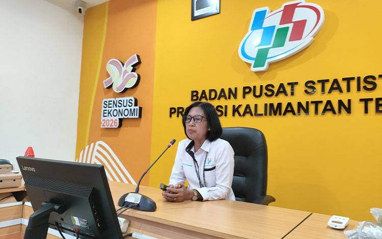 Penyampaian berita resmi statistik oleh BPS Provinsi Kalimantan Tengah pada Selasa, 2 Juni 2026. (FOTO: TESTI PRISCILLA)