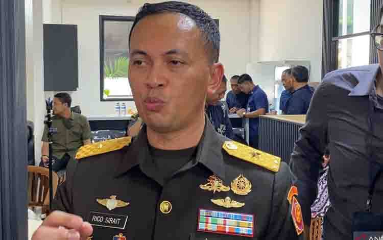 Kepala Biro Informasi Pertahanan Kementerian Pertahanan Brigadir Jenderal TNI Rico Ricardo Sirait saat jumpa pers di kantor Kemenhan, Jakarta Pusat, Selasa (2/6/2026). ANTARA/Walda Marison
