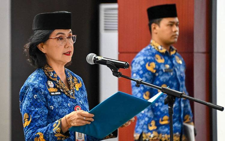 Penjabat (Pj.) Sekretaris Daerah Provinsi Kalimantan Tengah Linae Victoria Aden. (FOTO: BIRO ADPIM SETDA KALTENG)