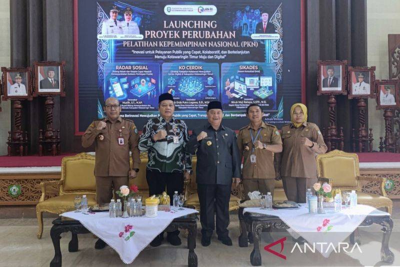 Pemkab Kotim luncurkan Proyek Perubahan Pelatihan Kepemimpinan Nasional (PKN), Senin (22/6/2026). (ANTARA/Devita Maulina)