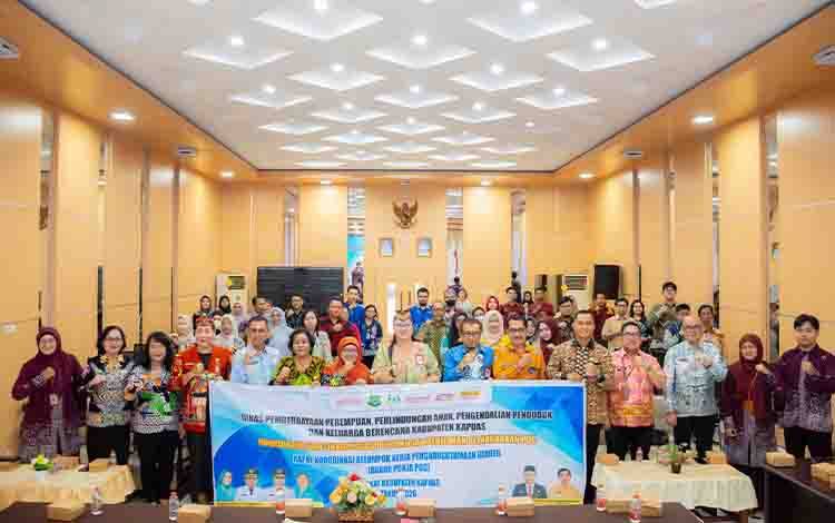 Rapat Koordinasi (Rakor) Kelompok Kerja Pengarusutamaan Gender (Pokja PUG) Tahun 2026 di Aula Disdik Kapuas, Kamis, 25 Juni 2026. (FOTO: Kip Kps)