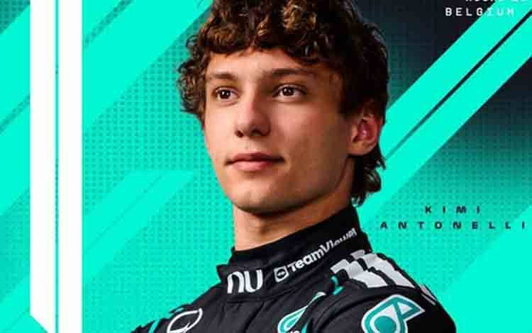 Pembalap Mercedes Kimi Antonelli (X/F1)