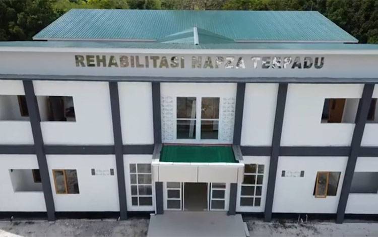 Gedung baru layanan rehabilitasi penyalahguna NAPZA di RSJ Kalawa Atei. (FOTO: MARINI)