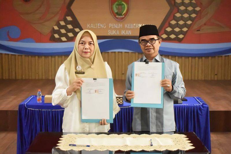 Dislutkan Kalteng dan Universitas Antakusuma resmi jalin kerjasama optimalkan sumber daya kelautan dan perikanan, Palangka Raya, Rabu (29/7/2026). (ANTARA/HO-Dislutkan Kalteng)