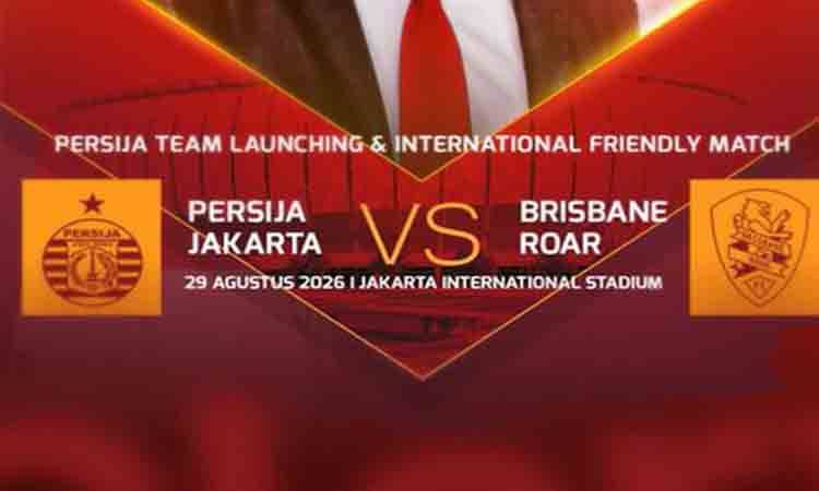 Klub Liga Australia (A-League) Brisbane Roar mengumumkan tur pramusim di Indonesia pada bulan ini dengan melawan Dewa United dan juga Persija Jakarta. (X/Persija_Jkt)
