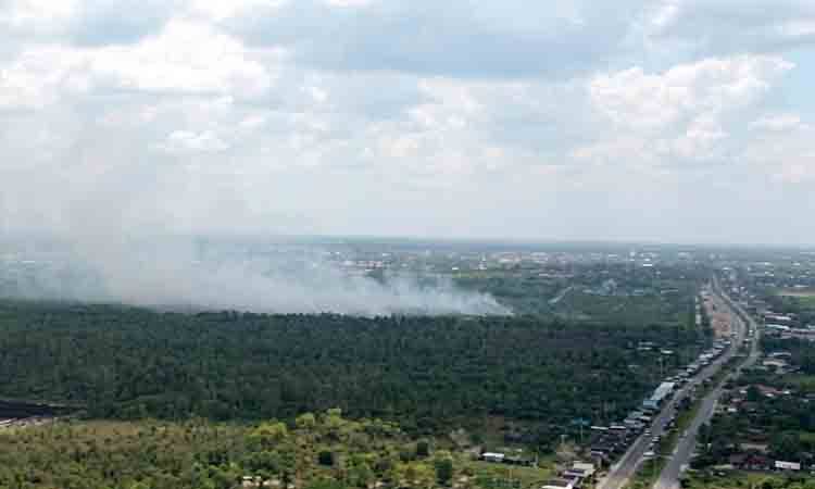 Kebakaran hutan dan lahan. Data akumulasi penanganan kebakaran hutan dan lahan atau karhutla di Kalimantan Tengah sejak Januari 2026 mencatat 22.203 hotspot. (FOTO:PUSDALOPS KALTENG)
