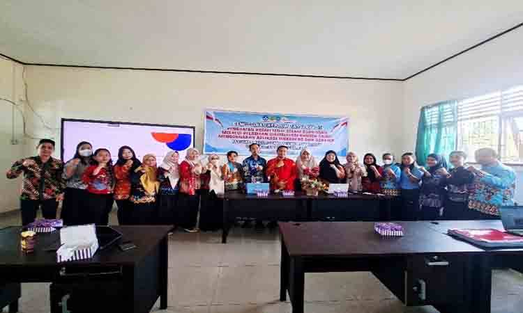 Kegiatan PkM Hibah FKIP Universitas Palangka Raya untuk 30 guru bidang MIPA SMP Negeri 6 Palangka Raya.(FOTO: Istimewa)