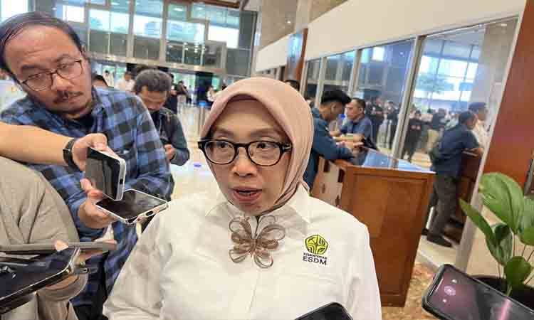 Direktur Jenderal Energi Baru, Terbarukan, dan Konservasi Energi (Dirjen EBTKE) Kementerian ESDM Eniya Listiani Dewi memberi keterangan ketika ditemui setelah Rapat Kerja dengan Komisi XII DPR RI, di Kompleks Parlemen Senayan, Jakarta, Senin (31/8/2026). ANTARA/Putu Indah Savitri