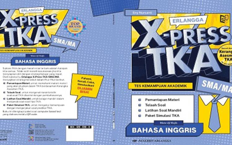 PT Penerbit Erlangga meluncurkan seri buku panduan belajar Matematika dan Bahasa Inggris. (Antara/HO/Penerbit Erlangga)