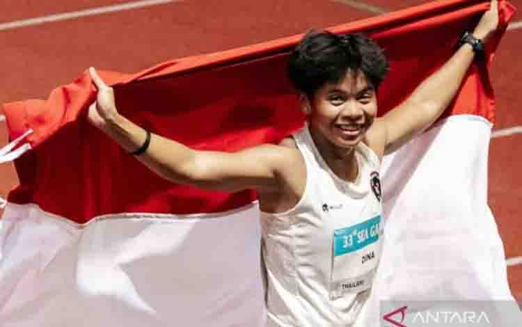 ARSIP - Atlet lari gawang asal Kabupaten Hulu Sungai Tengah Dina Aulia yang berhasil meraih medali emas di SEA Games 2025, Bangkong, Thailand, Jumat (12/12/2025) (ANTARA/HO-Dina Aulia)