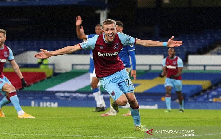 West Ham Awali 2021 dengan Pecundangi Everton di Goodison Park