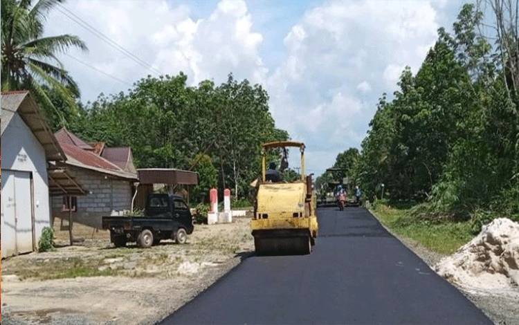 Realisasi Pembangunan Jalan di Pulang Pisau 76.21 Persen