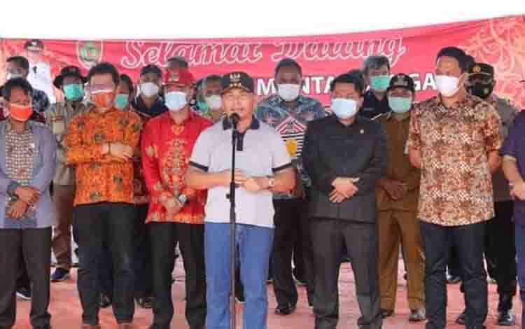 Gubernur Kalteng Tinjau Persiapan Lokasi Calon Ibu Kota Provinsi Kotawaringin