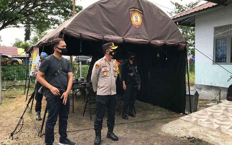 Polres Kapuas Dirikan Pos Pengamanan di Tempat Penyimpanan Vaksin Covid-19