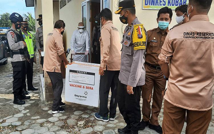Petugas Gabungan di Kobar Disiagakan Sampai Pendistribusian Vaksin Covid-19 Tuntas
