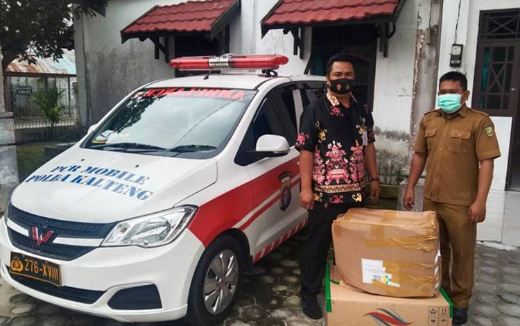 Rumkit Bhayangkara Terima Bantuan APD Dari Dinas Kesehatan Kalteng