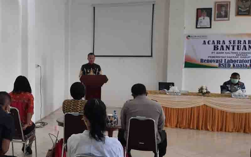 Rehab Laboratorium TMC Covid-19 RSUD Kuala Kurun Dibantu Pihak Ketiga